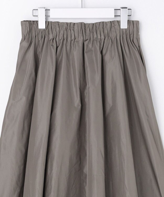 自由区 【カトリエムブーケ】Jupe en taffetas フレアスカート グレー