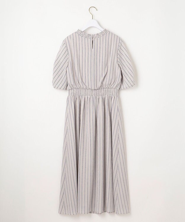 ANY SIS 【洗える】サッカーストライプ ワンピース アイボリーベース