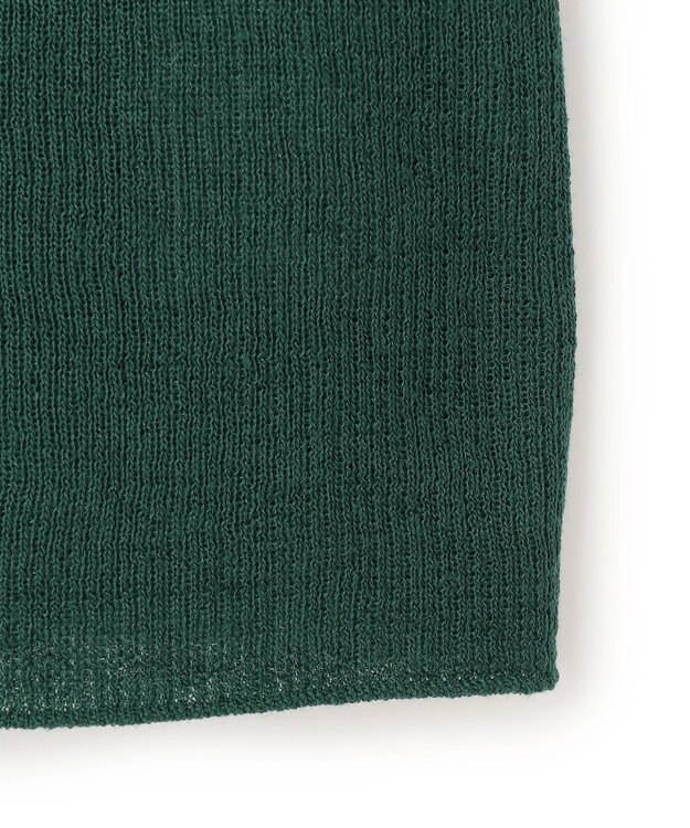 UNFILO L シアー クロップド カーディガン グリーン