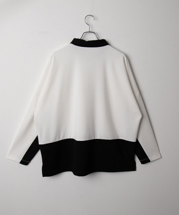 WEGO ドルマンポンチハーフZIPT（LS） ホワイト