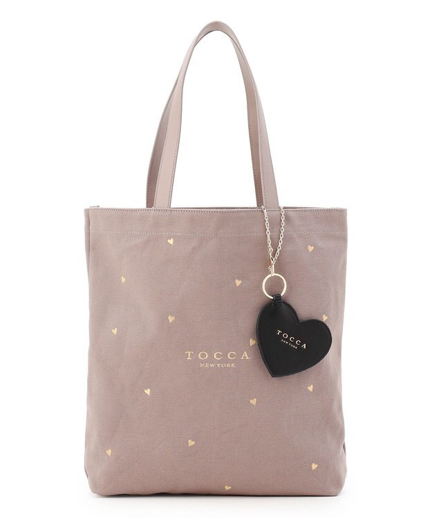 TOCCA 【chayさん着用】【WEB＆一部店舗限定・A4サイズ対応】LUCKY TWINKLE CANVASTOTE キャンバストートバッグ ライトグレー系