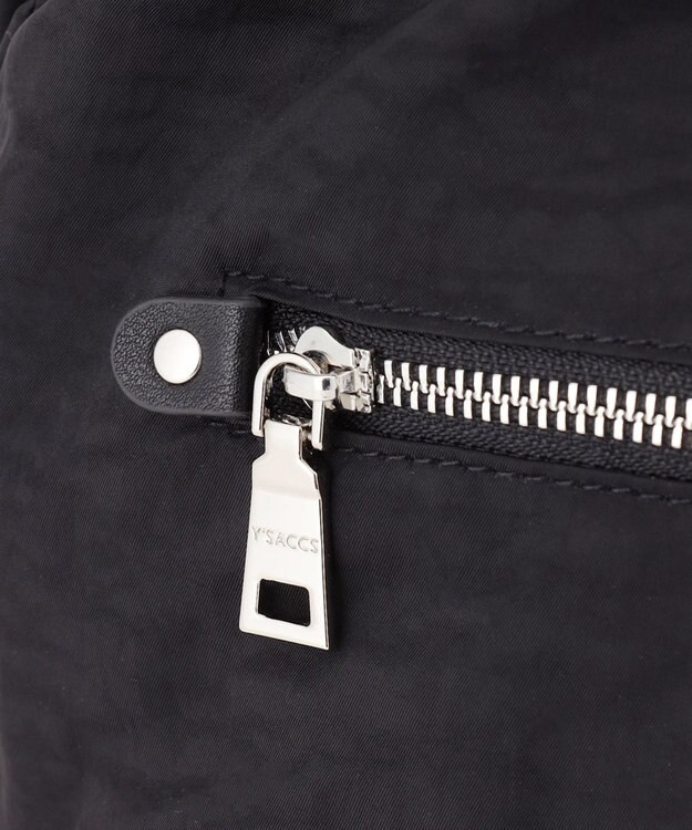 Y'SACCS 【Y’SACCS vous et】サイドギャザー2WAYトート Mサイズ ブラック
