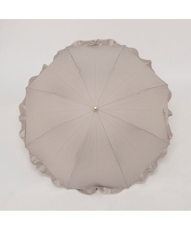 UNBILLION カシュネ cachenez / 【晴雨兼用】【日傘】 UV カット率99％以上 PUへプラムバルーンショートパラソル ダークベージュ