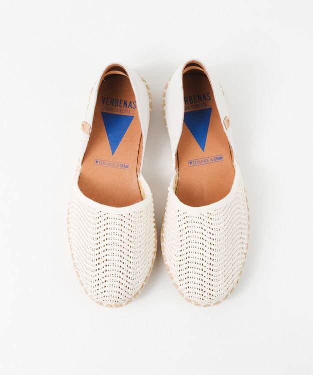 BONTRE 【VERBENAS/ベルベナス】ラフィア編みエスパドリーユ/CARMEN-LA-OS ホワイト