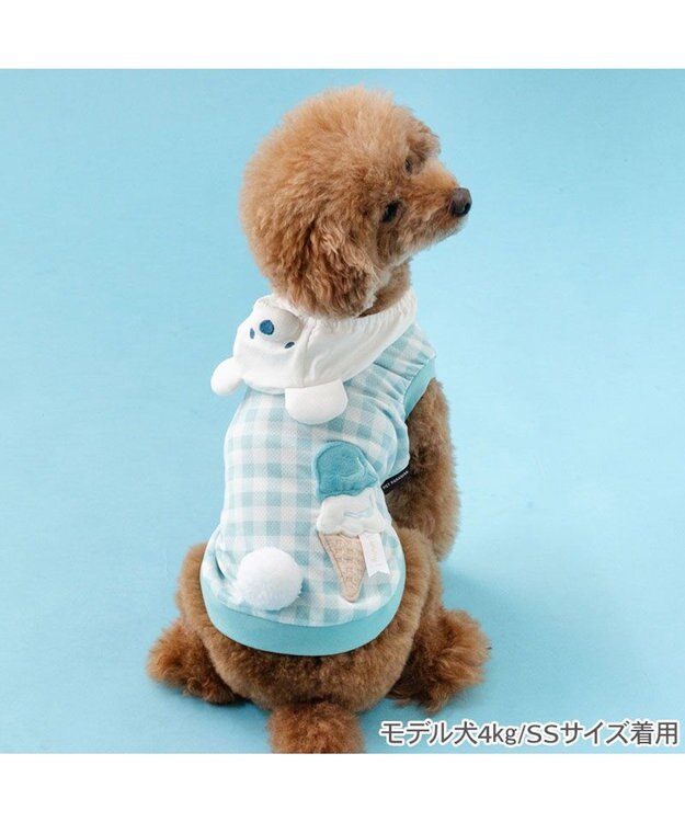 PET PARADISE ペットパラダイス くまさん エコメイド タンクトップ 《 アイス柄》 小型犬 グリーン