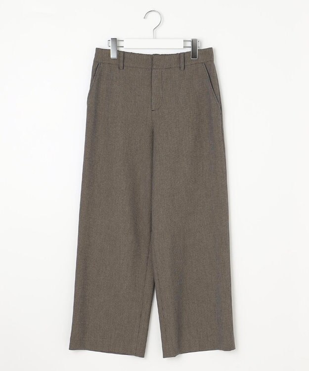 J.PRESS LADIES 【WEB限定カラーあり】T/Rアルガンシルク ワイド パンツ ブラウン系