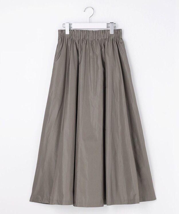 自由区 【カトリエムブーケ】Jupe en taffetas フレアスカート グレー