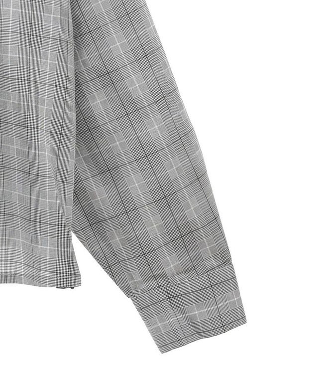 Green Parks サイドドロストショート丈シャツ（チェック） Check