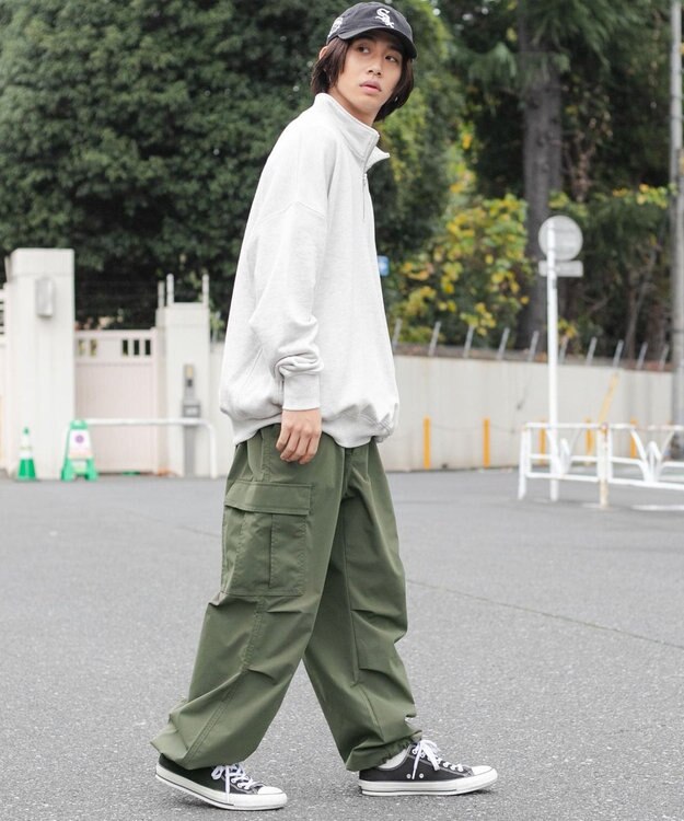 WEGO リップストップ　カーゴパンツ カーキ