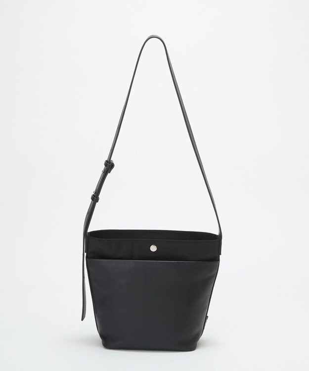 TOPKAPI 【Breath TOPKAPI】LINEA リネア レザーコンビ バケット ショルダーバッグ ブラック