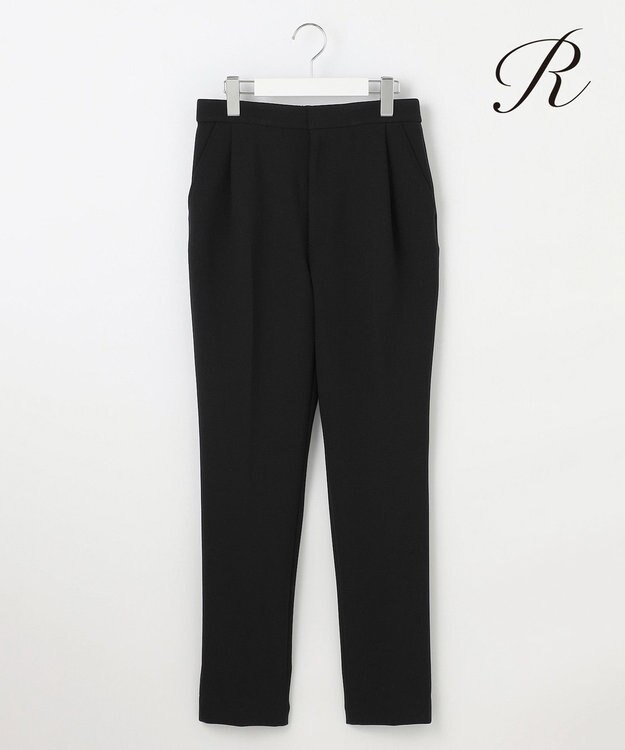 23区 【R(アール)】ダブルクロス テーパードシルエット パンツ ブラック系