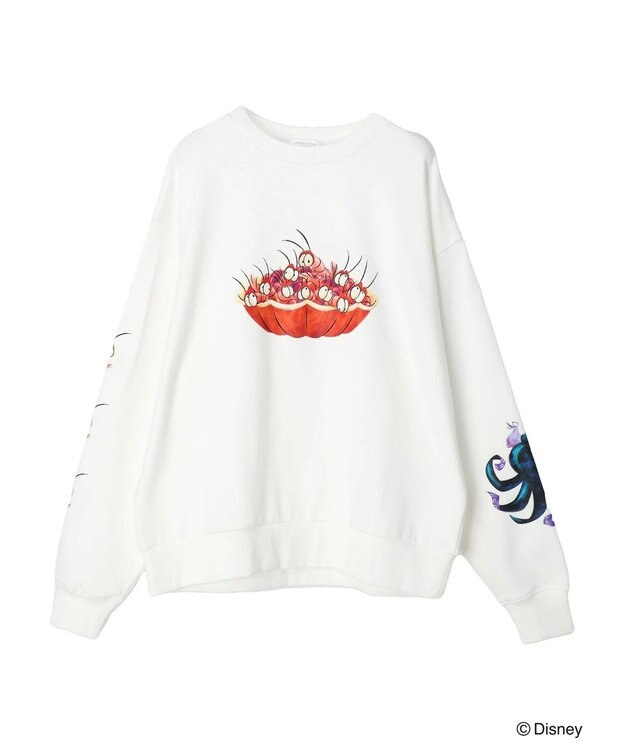 Green Parks Villains／袖アート裏毛プルオーバー Off White