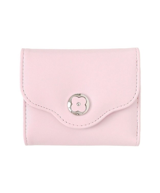 WEGO フラワーレターミニウォレット ライトピンク