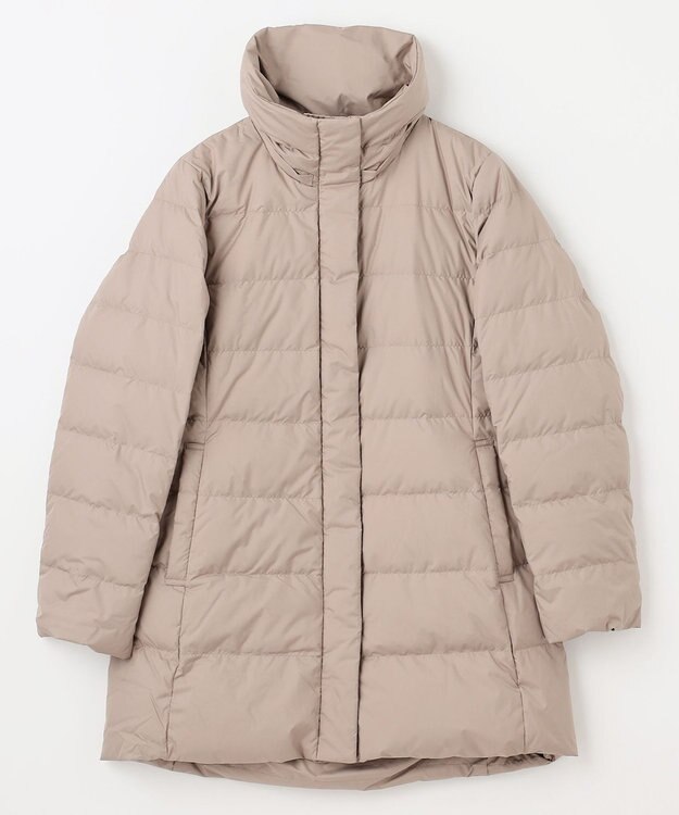 ANY 【洗濯機可/フード取り外し可能/撥水】楽映えリッチロング丈ダウン モカ