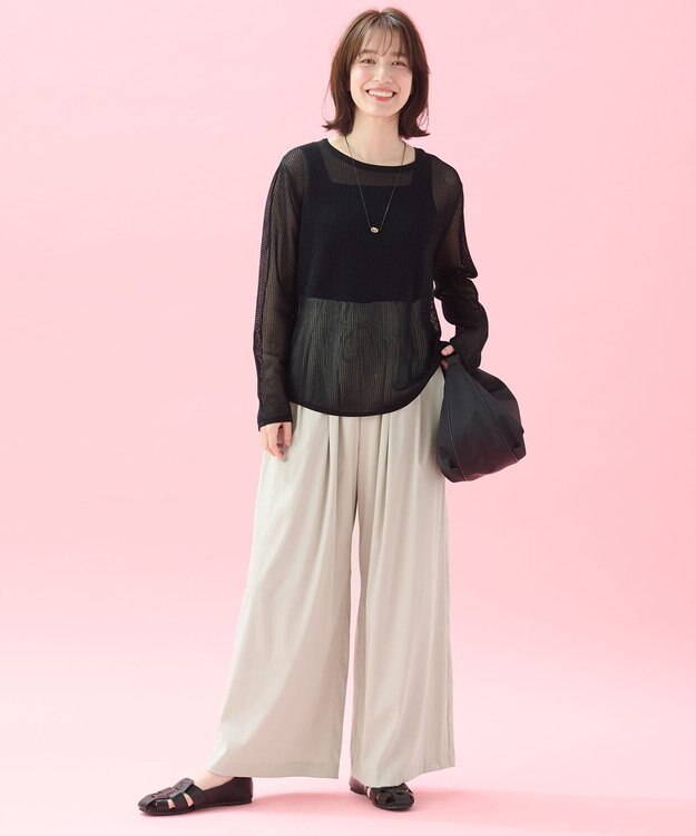 ANY メタルモチーフコードネックレス ライトゴールド