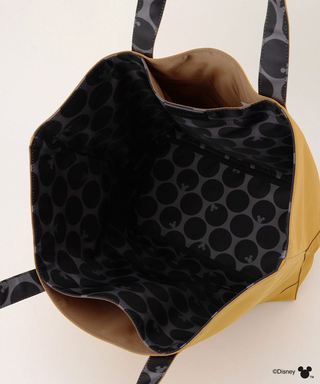 Y'SACCS 【Disney Collection】シルエットプリントトートバッグ　Lサイズ マスタード