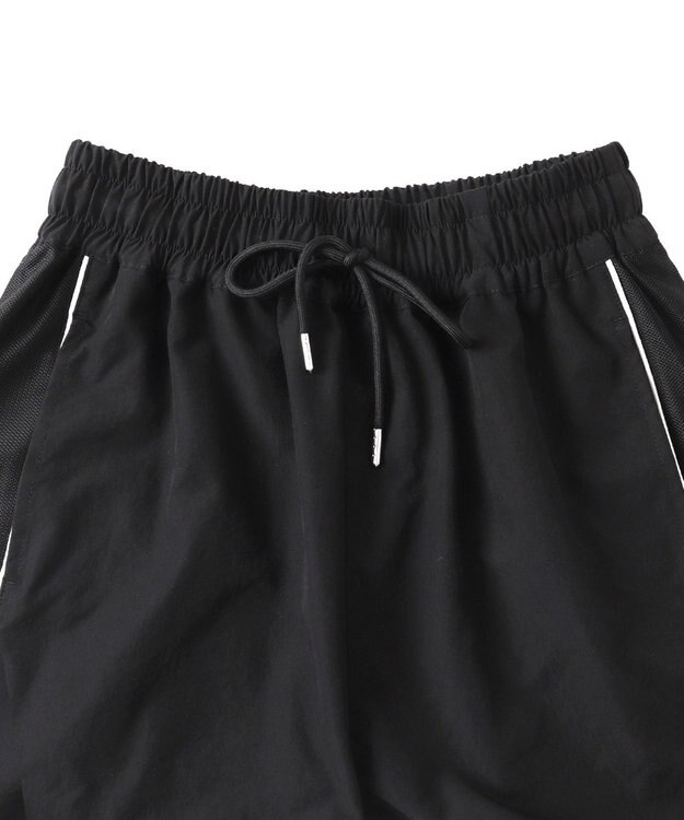 WEGO 【ウエストゴム】パイピングラインショートパンツ ブラック