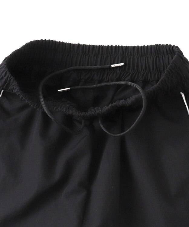 WEGO 【ウエストゴム】パイピングラインショートパンツ ブラック