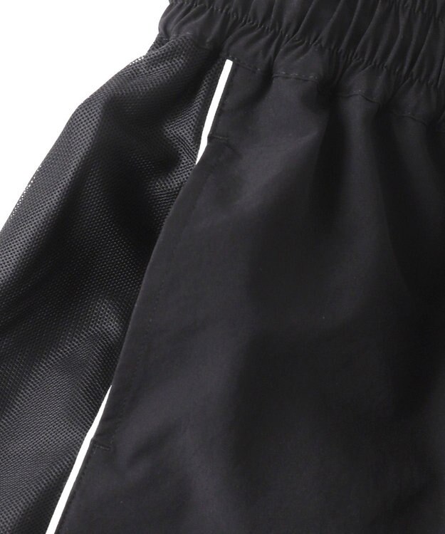 WEGO 【ウエストゴム】パイピングラインショートパンツ ブラック