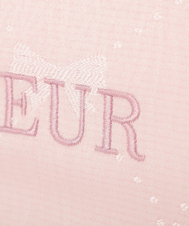 Maison de FLEUR リボンジャカードスクエアトートバッグ Pink