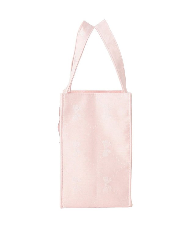 Maison de FLEUR リボンジャカードスクエアトートバッグ Pink