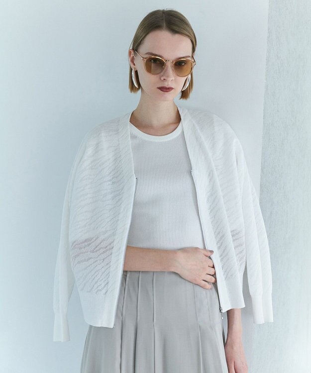 ICB 4×2リブ プルオーバーカットソー オフホワイト