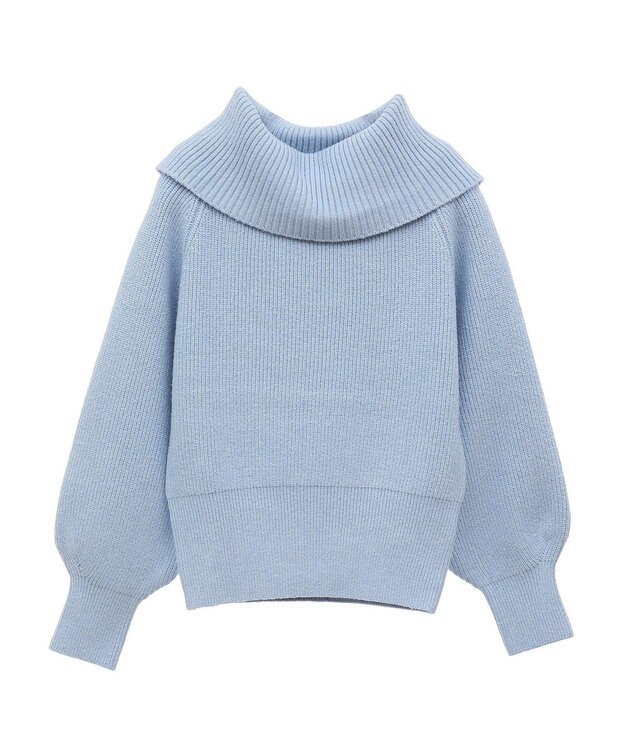 Green Parks オフショルダーニット Blue