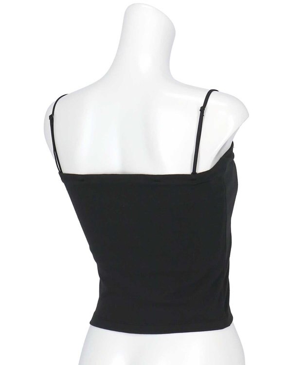 AMPHI カップ付きインナー 【ブラトップ】 ストラップ取り外し可 上向きで立体的なバストシルエット しめつけ感が少ない 脇スッキリ JWG102 アンフィ／ワコール ブラック