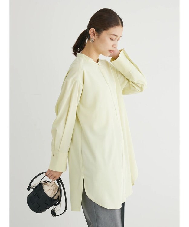 Green Parks イージーケア　比翼ボタンチュニック