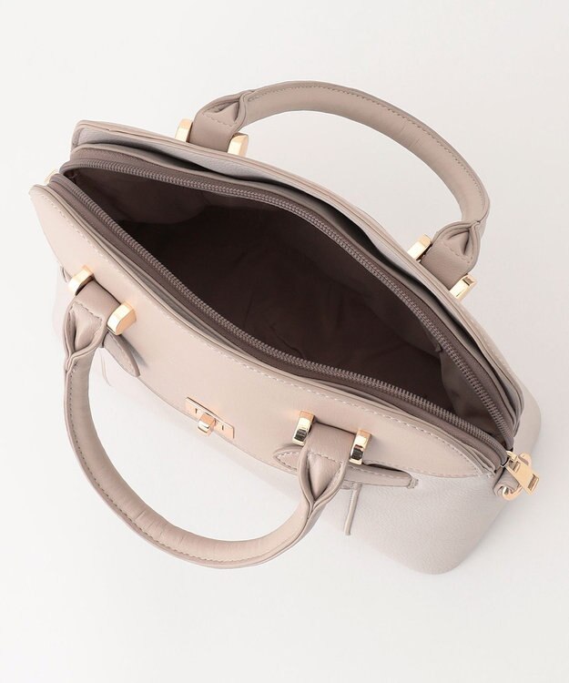 ANY SIS 【2WAY】サイドベルトブガッティ バッグ ベージュ