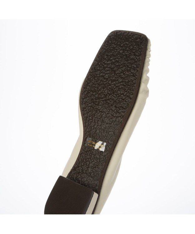 MODE ET JACOMO <D'ICI>シャーリングスクエアトゥパンプス アイボリー