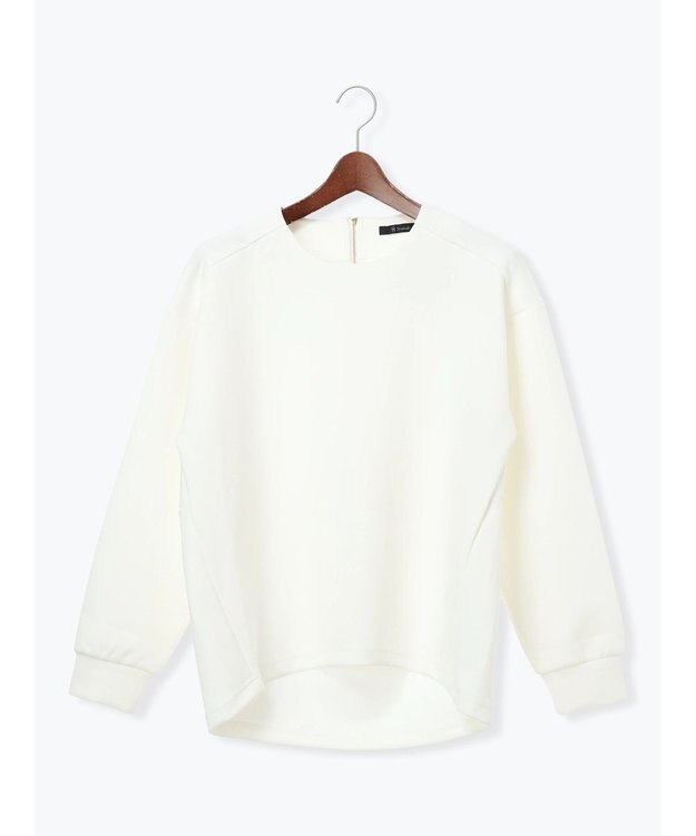 Te chichi バックジップダンボールプルオーバー オフホワイト