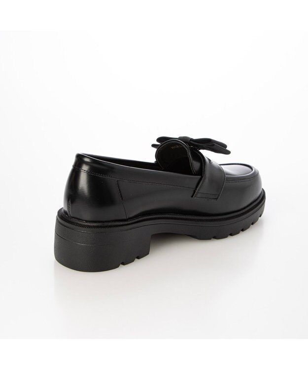 ing <ing>2WAYリボンローファー ブラックエナメル