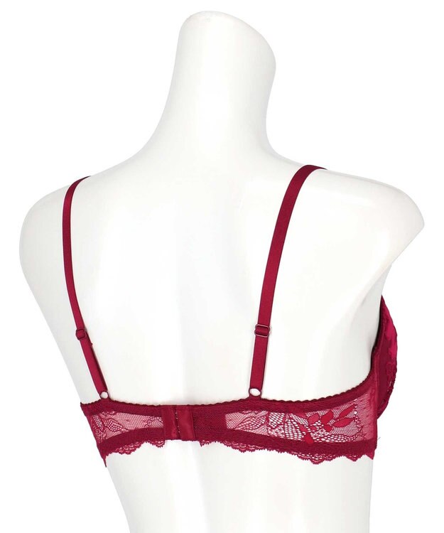 une nana cool 【ベロアのレースが特別感を演出】クリスマスモチーフブラ レッド