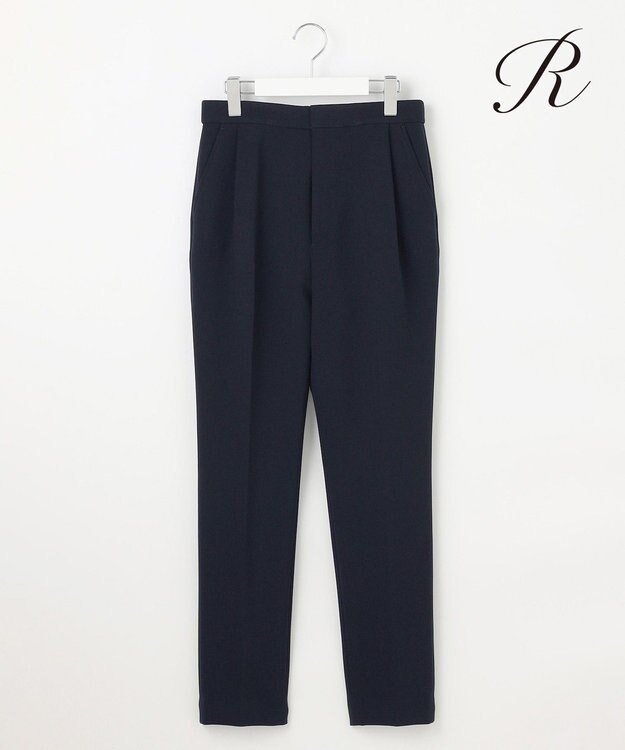 23区 【R(アール)】ダブルクロス テーパードシルエット パンツ ネイビー系