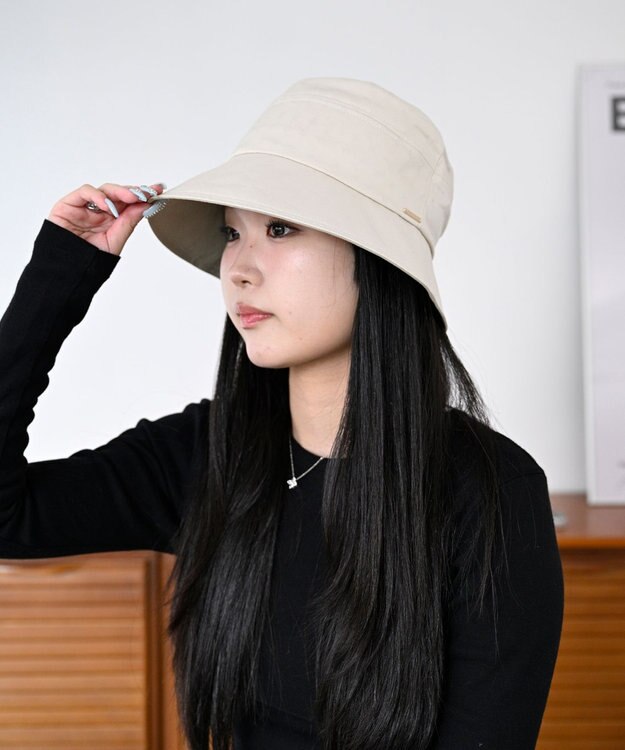 ATRENA コカゲル+ 花粉対策 バックギャザーダウン ライトベージュ