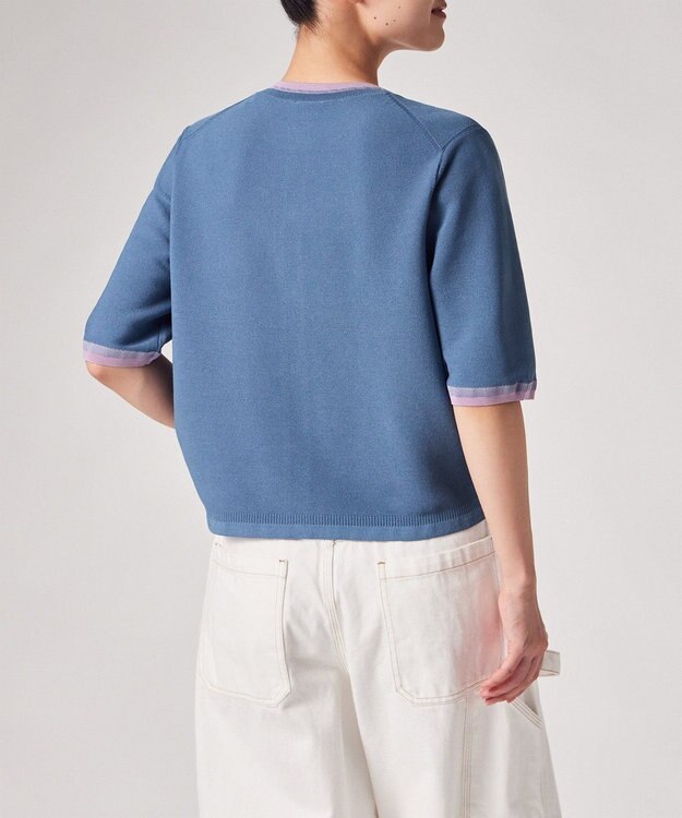 Paul Smith コントラストトリム カーディガン ライトインディゴ