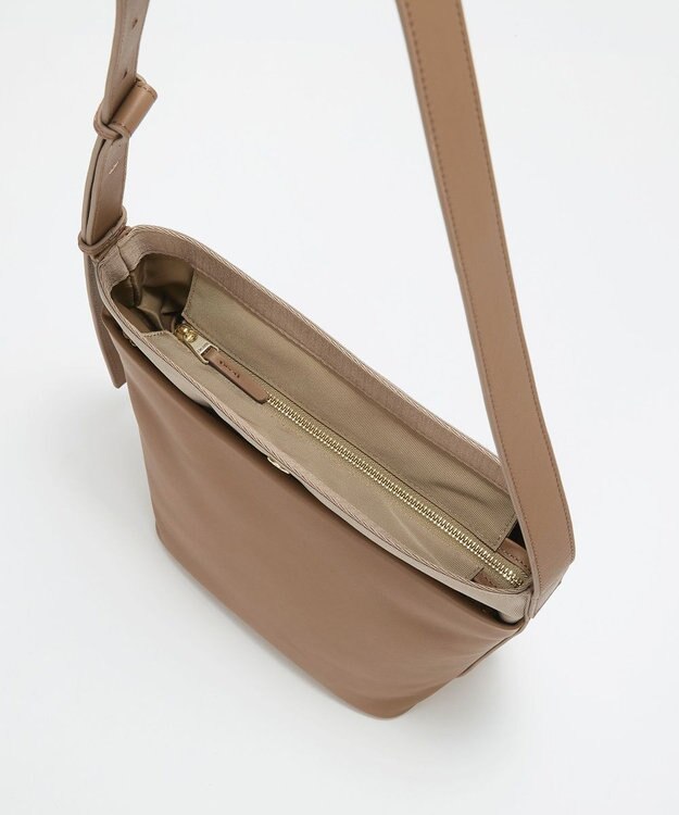TOPKAPI 【Breath TOPKAPI】LINEA リネア レザーコンビ バケット ショルダーバッグ ブラウン