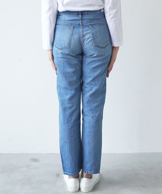 caqu FS linen tapered straight リネンテーパードストレートデニム 3years