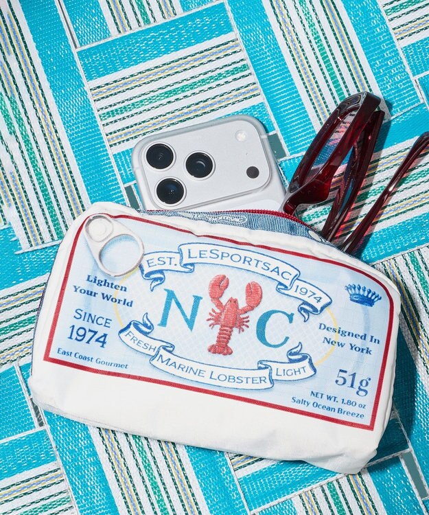 LeSportsac RECTANGULAR COSMETIC/スカーレットロブスター スカーレットロブスター