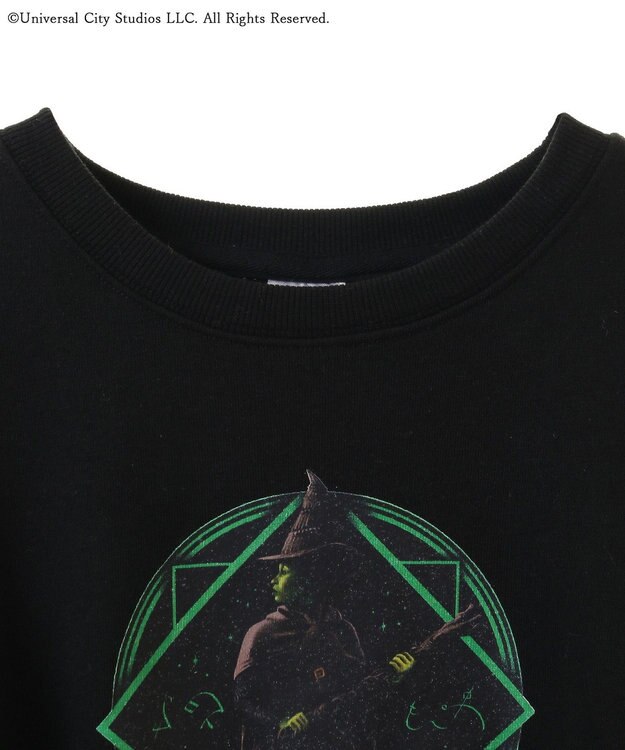 Green Parks ■ＷＩＣＫＥＤ　グラフィックショートスウェット Black