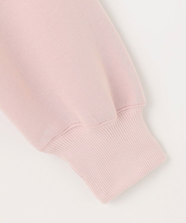 組曲 L ダンボールジャージー モックネックスウェット ピンクベージュ系