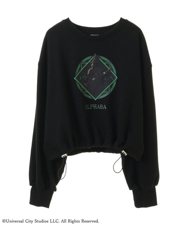 Green Parks ■ＷＩＣＫＥＤ　グラフィックショートスウェット Black