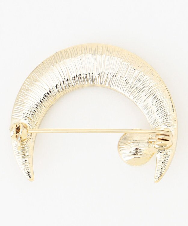 組曲 【好評につき追加販売】ビジュームーンブローチ ゴールド系