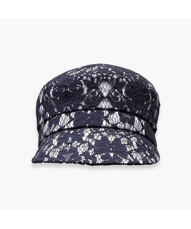 林八百吉商店 un chapeau  レースキャスケット ネイビー