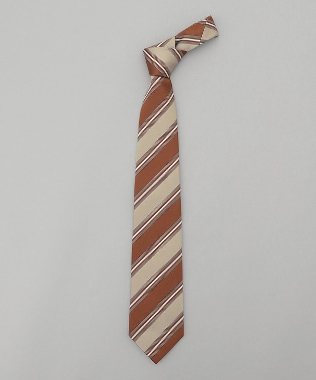 GOTAIRIKU GOTAIRIKU別注【MANTERO/マンテロ】ネクタイ_レジメンタル ブラウン系1