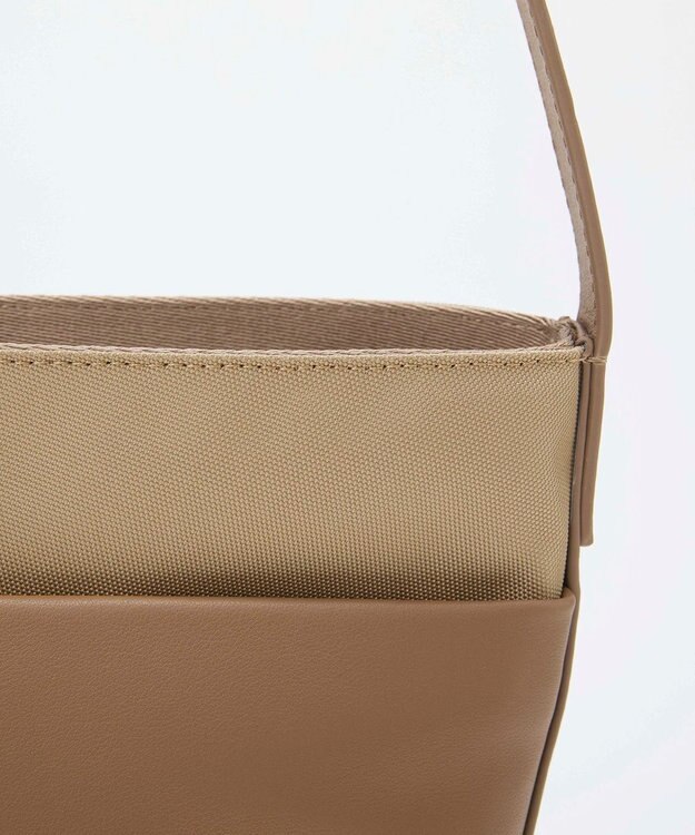 TOPKAPI 【Breath TOPKAPI】LINEA リネア レザーコンビ バケット ショルダーバッグ ブラウン