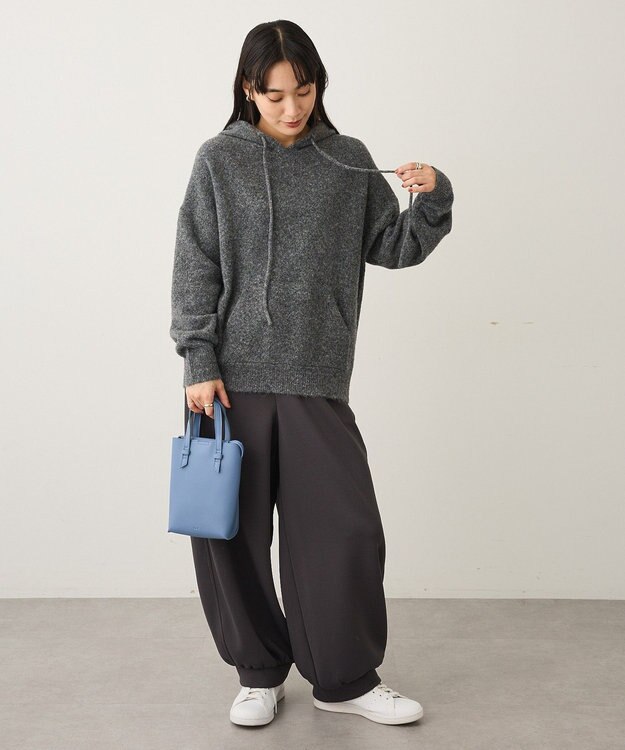 CRAFT STANDARD BOUTIQUE 起毛ニットフーディ Gray