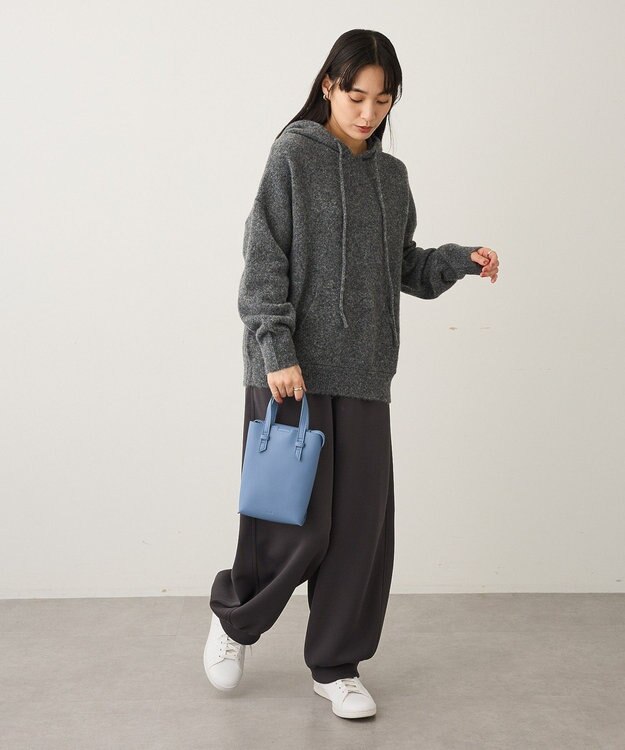 CRAFT STANDARD BOUTIQUE 起毛ニットフーディ Gray