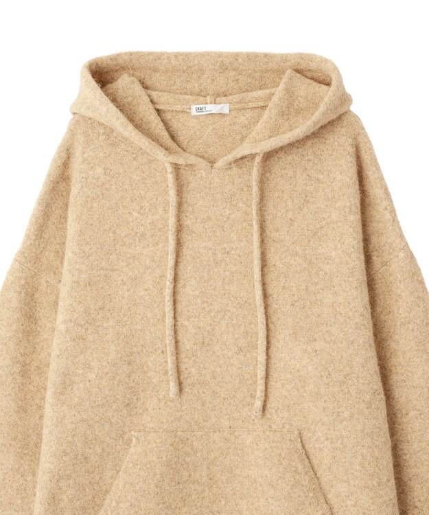 CRAFT STANDARD BOUTIQUE 起毛ニットフーディ Gray